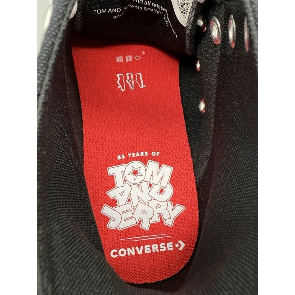Converse x Tom and Jerry Chuck Taylor All Star HI Black Men Unisex Shoes A15113C